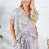 Adair Shimmer Cheetah Top Molly Bracken