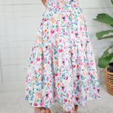 Aerin Garden Rhapsody Smocked Maxi Skirt Adrienne