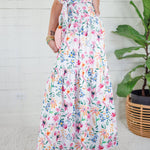 Aerin Garden Rhapsody Smocked Maxi Skirt Adrienne