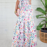 Aerin Garden Rhapsody Smocked Maxi Skirt Adrienne