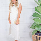 Alden Cream Slip + Maxi Dress Mod Ref 
