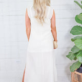 Alden Cream Slip + Maxi Dress Mod Ref 