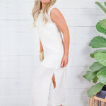Alden Cream Slip + Maxi Dress Mod Ref 