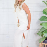 Alden Cream Slip + Maxi Dress Mod Ref 