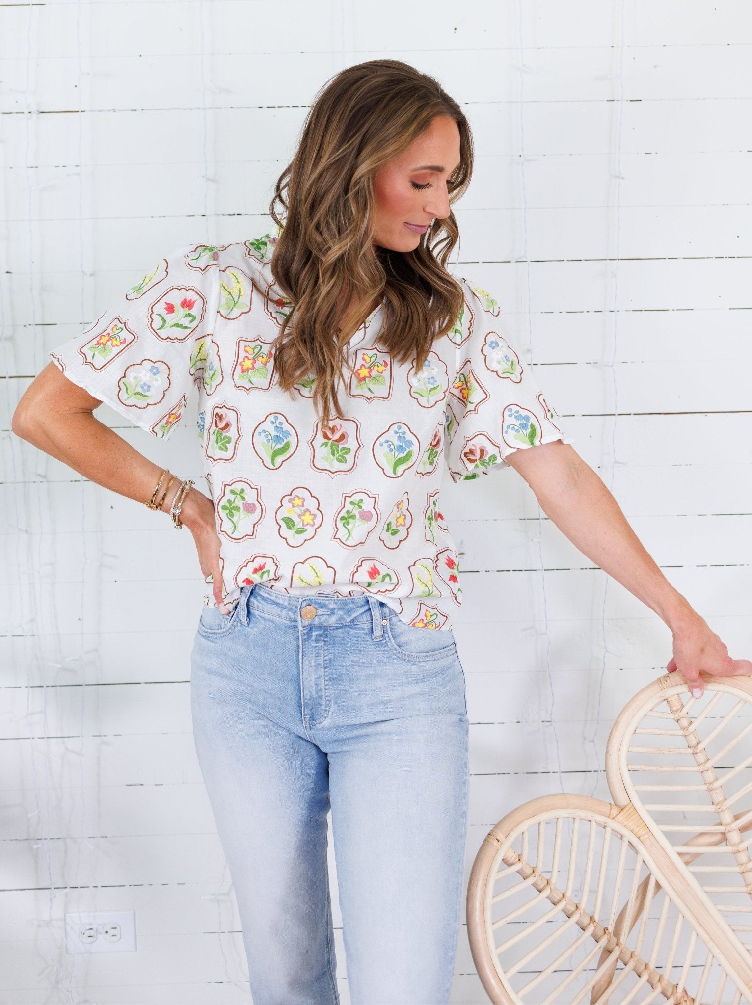 Aldridge Floral Frames Top Voy 