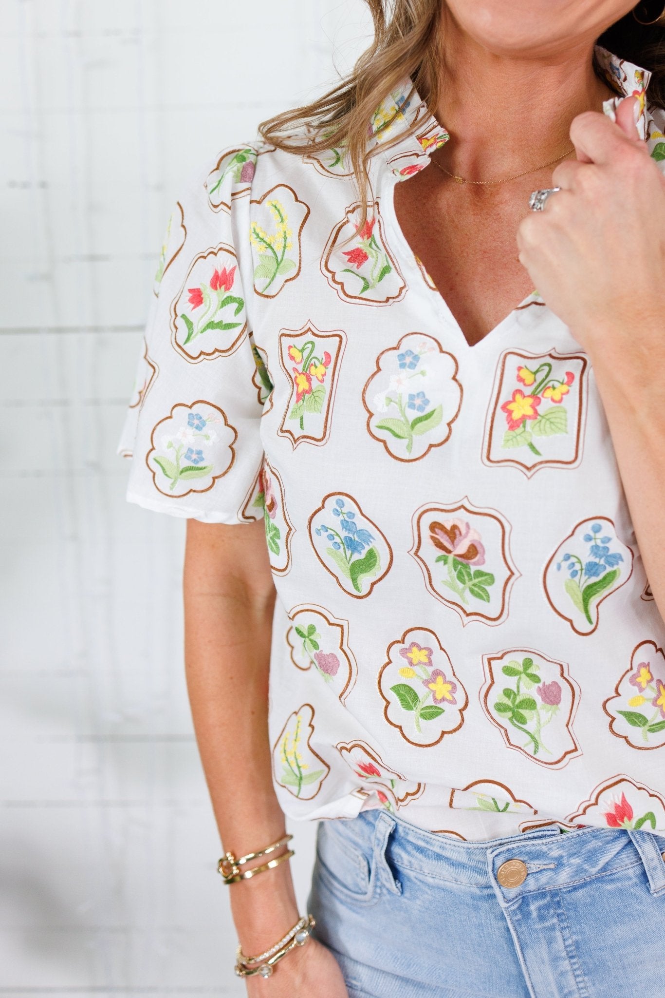 Aldridge Floral Frames Top Voy 