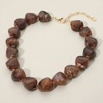 Allan Chunky Resin Pebble Necklace