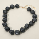 Allan Chunky Resin Pebble Necklace