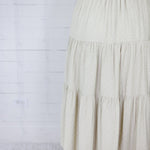 Amanda Sage Polka Dot Tiered Skirt Elle Grey
