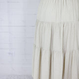 Amanda Sage Polka Dot Tiered Skirt Elle Grey