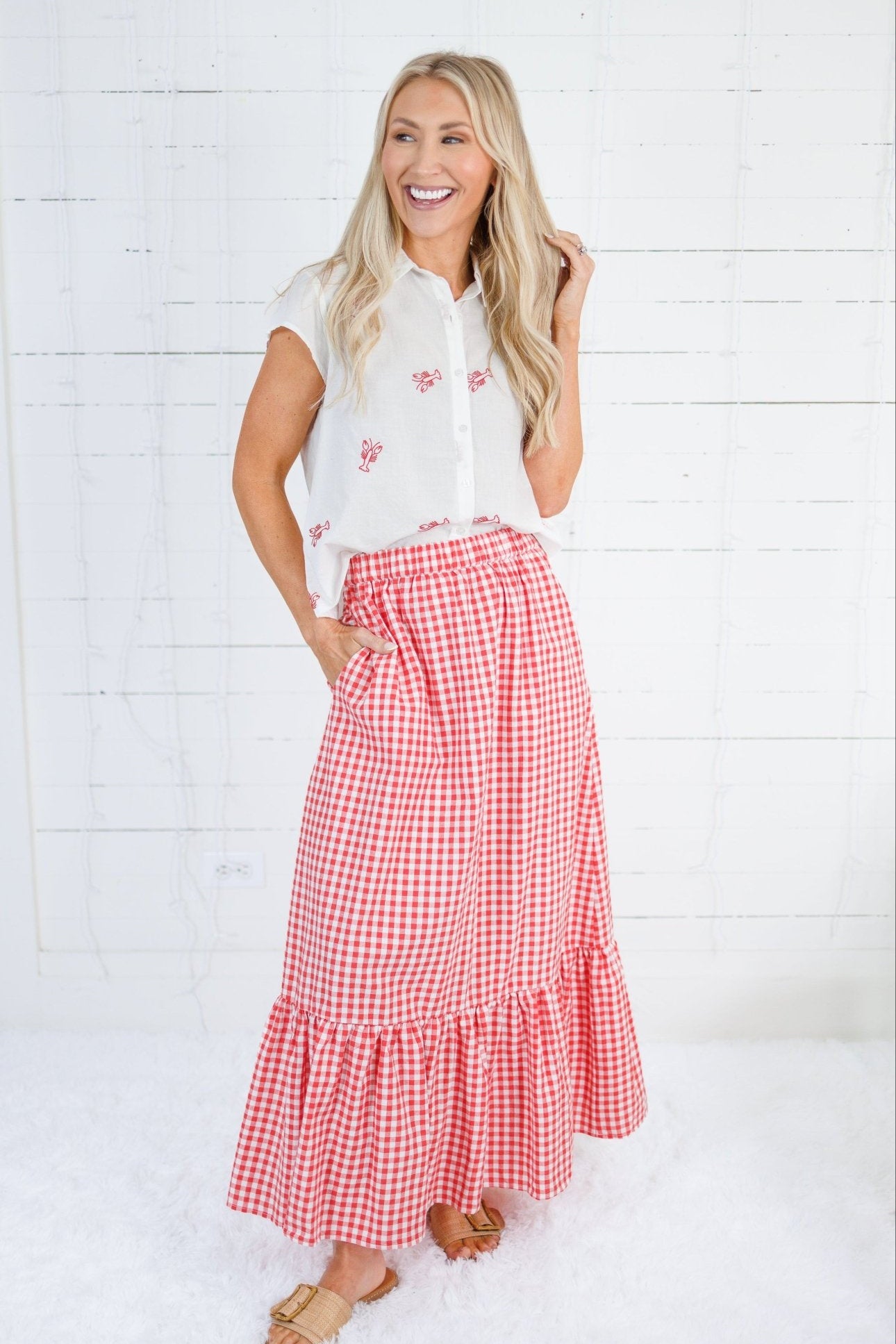 Analisa Off White Lobster Top Compania Fantastica