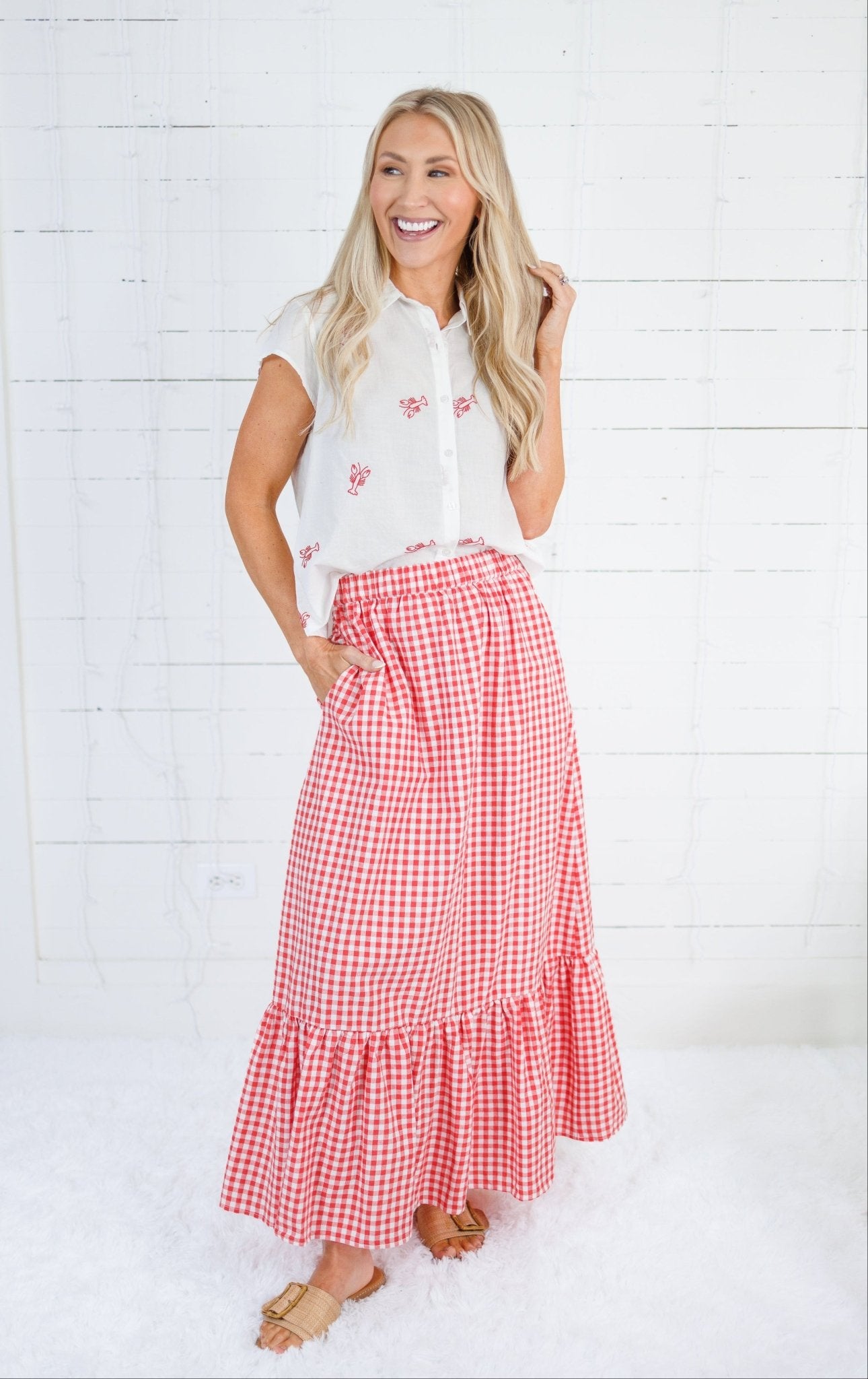 Analisa Off White Lobster Top Compania Fantastica