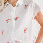 Analisa Off White Lobster Top Compania Fantastica