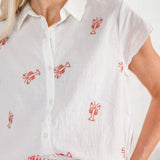 Analisa Off White Lobster Top Compania Fantastica