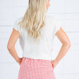 Analisa Off White Lobster Top Compania Fantastica