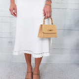 Anna White Flat Knit Sweater Skirt Lucy Paris