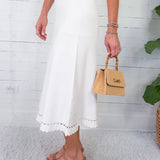 Anna White Flat Knit Sweater Skirt Lucy Paris