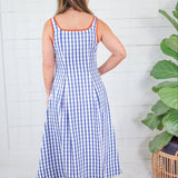 Appleton Indigo Blue Gingham Sundress THML