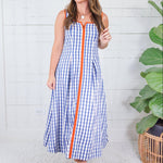 Appleton Indigo Blue Gingham Sundress THML