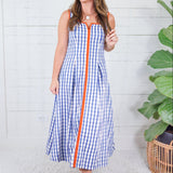 Appleton Indigo Blue Gingham Sundress THML