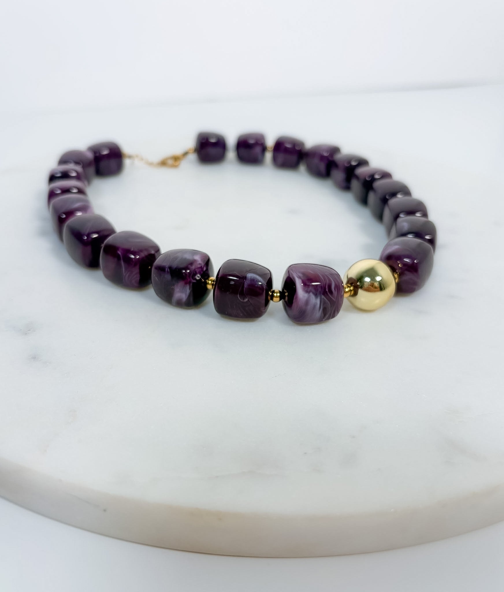 Arnette Amethyst Beaded Necklace