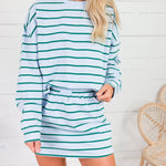 Arnold Sky + Pine Striped Skort