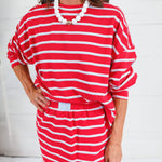 Arnold Tomato + Sky Striped Skort Day + Moon