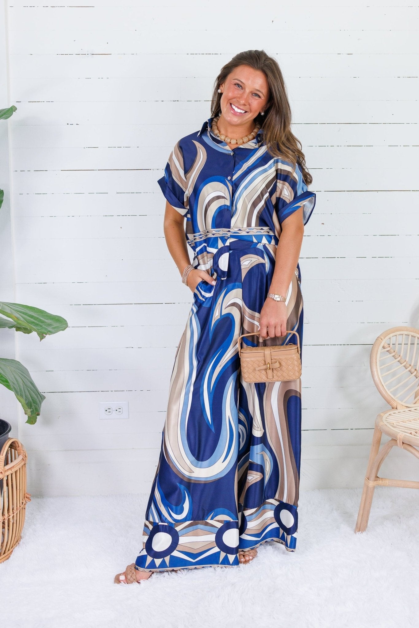 Arthur Navy Swirl Pants