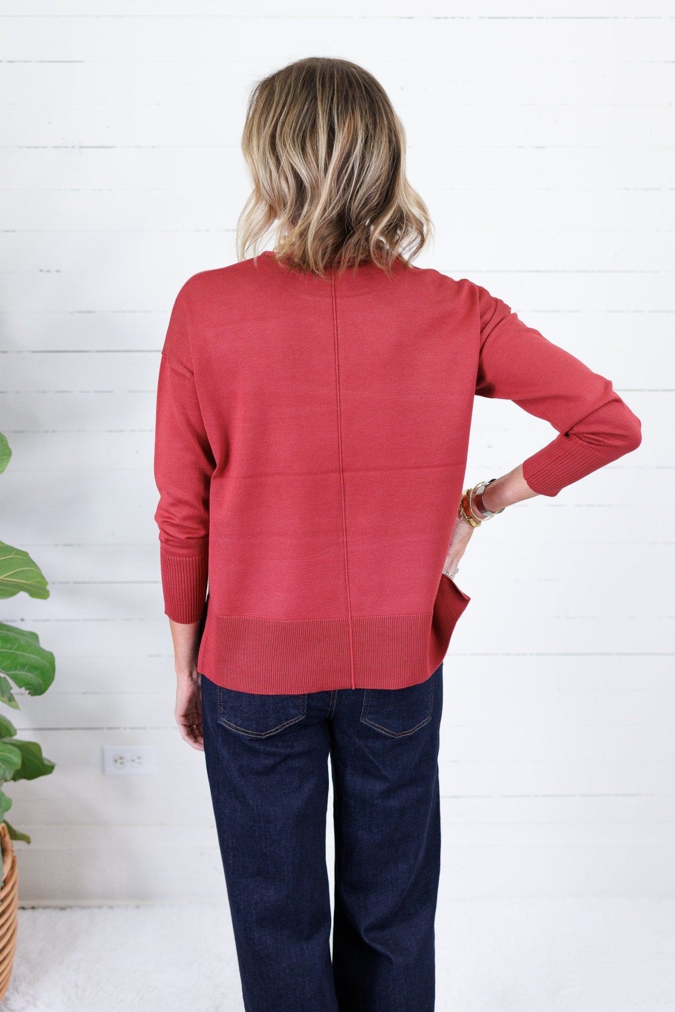 Athens Redwood Oversized Pullover Metric Knits