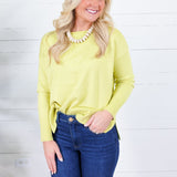Athens Yellow Plum Oversize Pullover Metric Knits