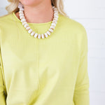 Athens Yellow Plum Oversize Pullover Metric Knits