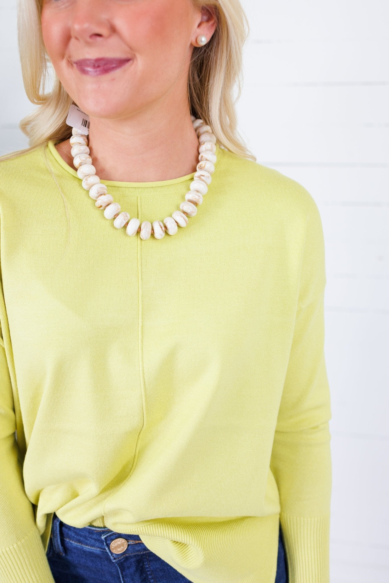 Athens Yellow Plum Oversize Pullover Metric Knits