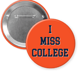 Auburn "I MISS COLLEGE" Gameday Button - A3 Accessories - miscellanous - Clover + Bee