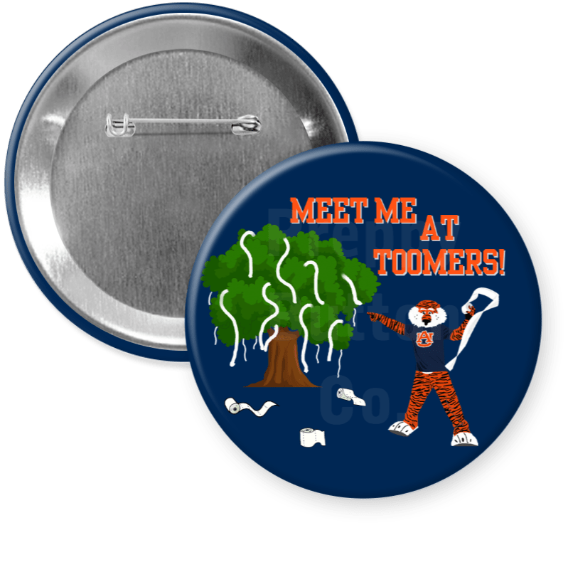 Auburn "Meet Me At Toomers" Gameday Button - A3 Accessories - miscellanous - Clover + Bee