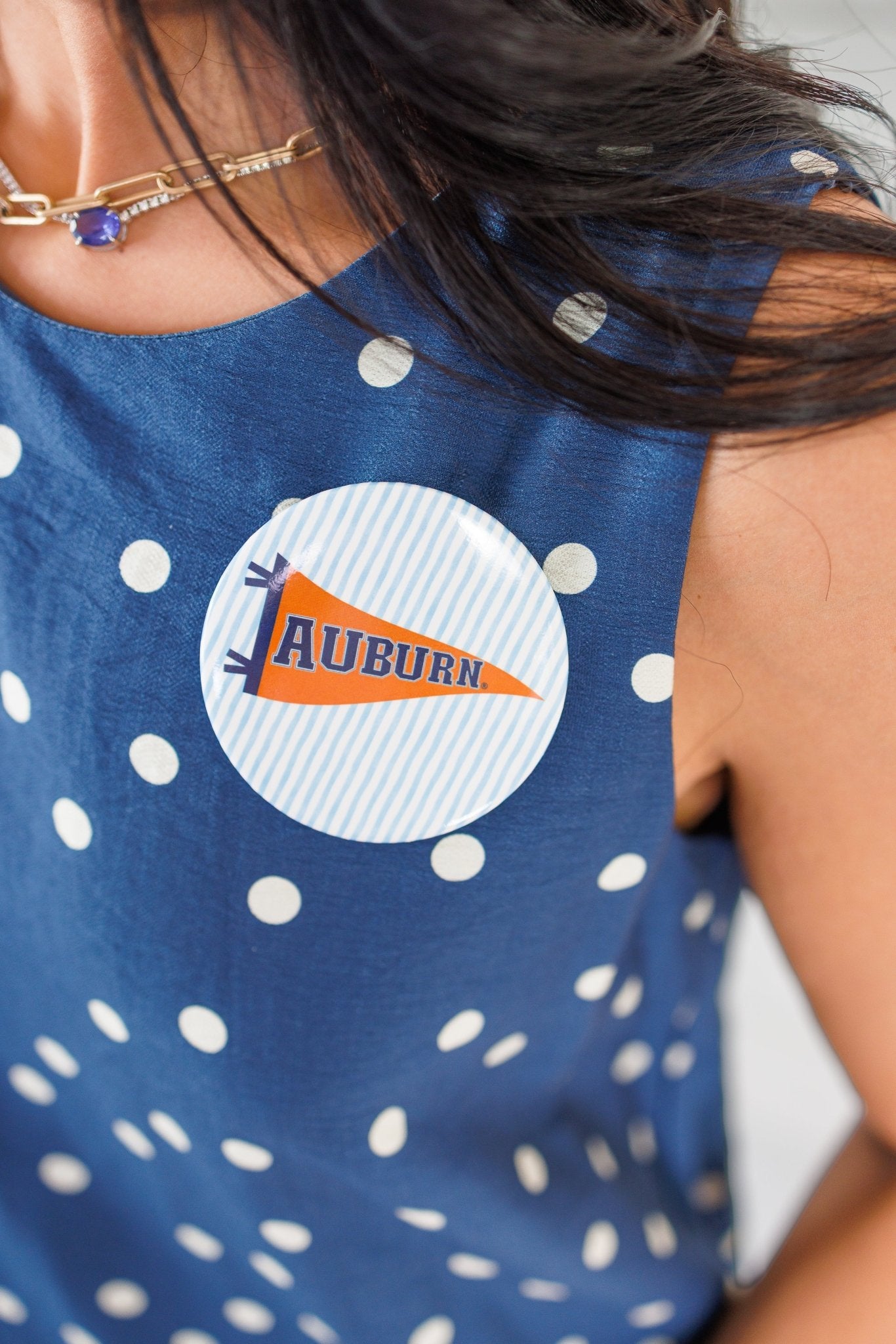 Auburn Pennant Gameday Button