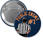Auburn "Public Enemy 1" Referee Gameday Button - A3 Accessories - miscellanous - Clover + Bee