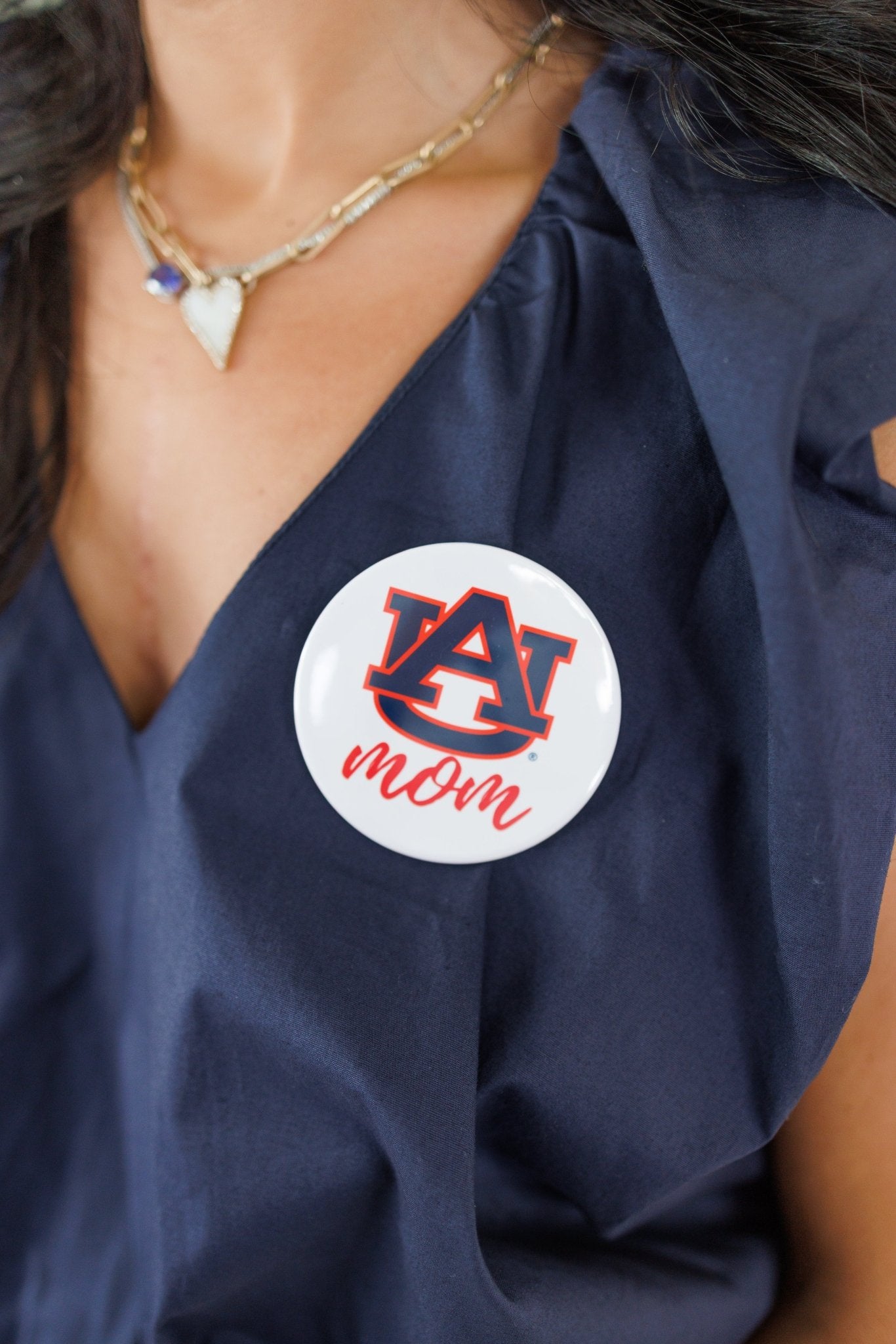 Auburn University Mom Gameday Button