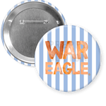 Auburn War Eagle Blue Stripe Gameday Button