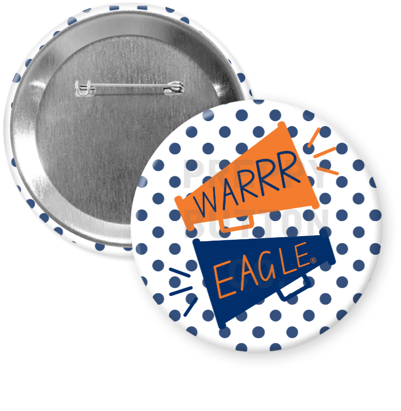 Auburn "War Eagle Megaphone" Gameday Button - A3 Accessories - miscellanous - Clover + Bee