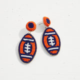 College Football  Bead Earrings