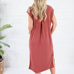 Avalon Brick Ultra Soft Knit Dress Be Cool