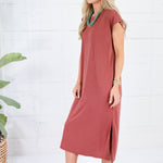 Avalon Brick Ultra Soft Knit Dress Be Cool