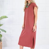 Avalon Brick Ultra Soft Knit Dress Be Cool