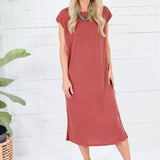 Avalon Brick Ultra Soft Knit Dress Be Cool