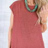 Avalon Brick Ultra Soft Knit Dress Be Cool