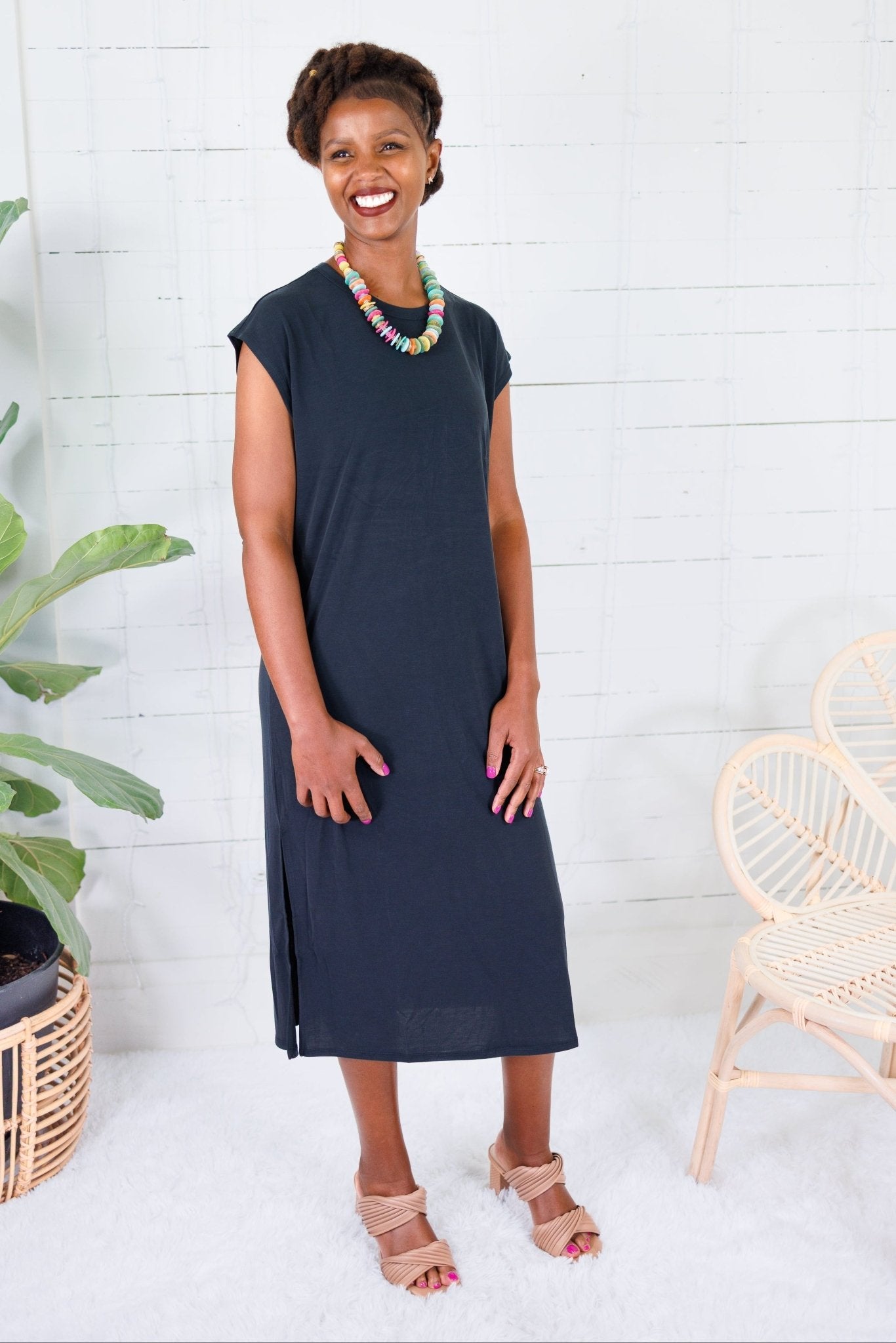 Avalon Vintage Black Ultra Soft Knit Dress Be Cool 