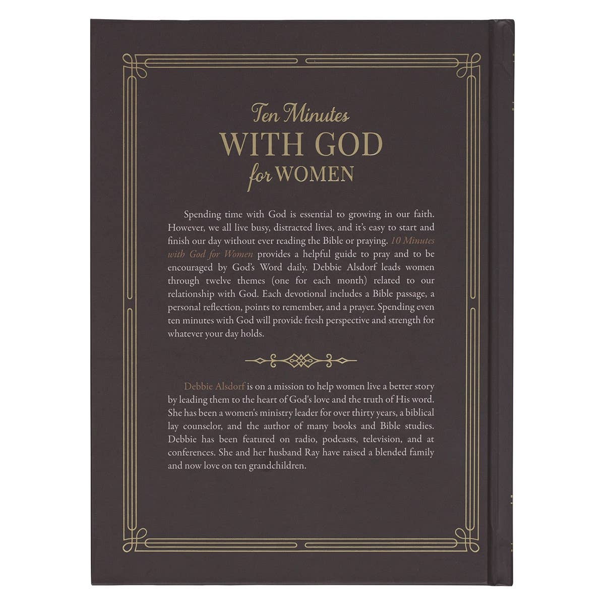 Book titled 'Ten Minutes with God for Women' on a white background
