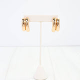 Barbourville Double Hoop Gold Earring - A3 Accessories - Jewelry - Earrings - Clover + Bee