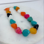 Barnes Irregular Shape Beaded Necklace Golden Stella