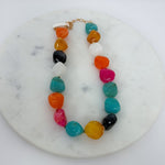 Barnes Irregular Shape Beaded Necklace Golden Stella